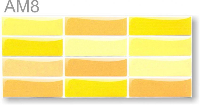 AM8  Cenefa auto adhesiva AMARILLA