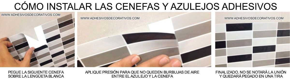 Instalación de cenefas adhesivas